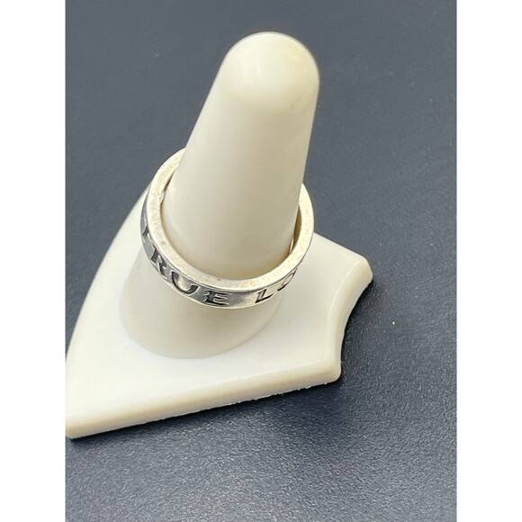 James Avery Sterling Silver True Love Waits Purity Cross Band Ring Sz Small 8.5 - Picture 5 of 11